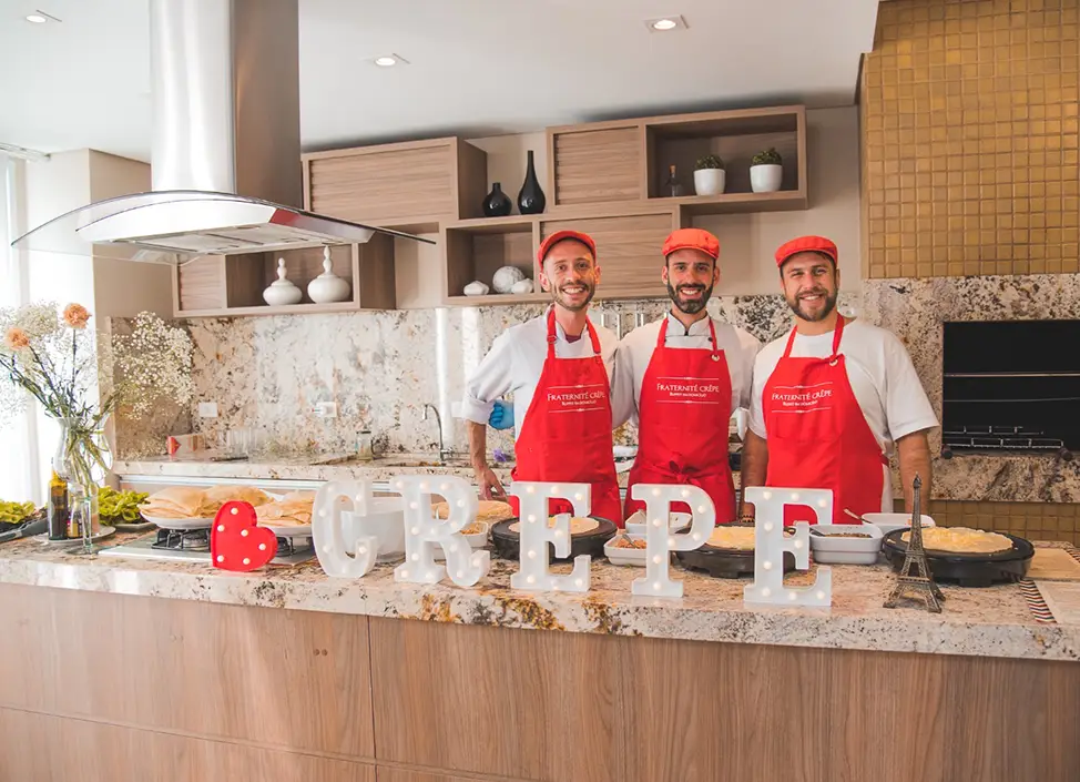Buffet em domicilio crepe - fraternite crepe